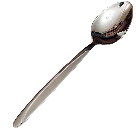 Pfaltzgraff Other - Pfaltzgraff Evening Sun Solid Serving Spoon 8" curved line frosted inset